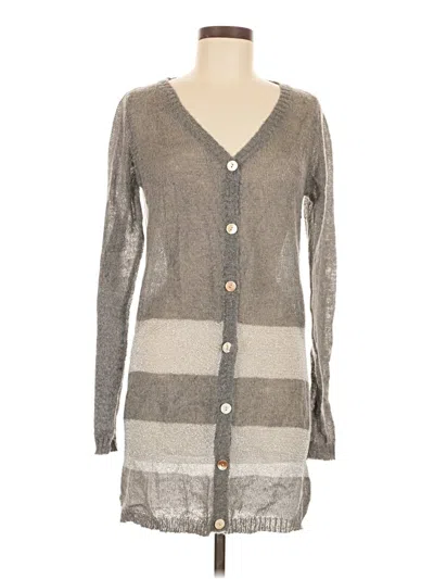 Pre-owned Collective Concepts Cardigan Sweater In Gray