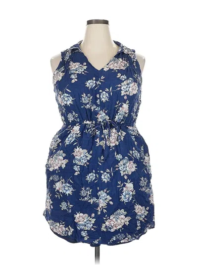 Pre-owned Collective Concepts Casual Dress In Blue