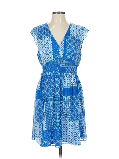 Pre-owned Collective Concepts Casual Dress In Blue