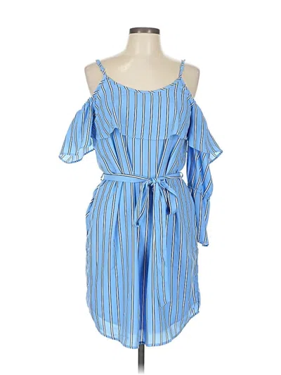 Pre-owned Collective Concepts Casual Dress In Blue