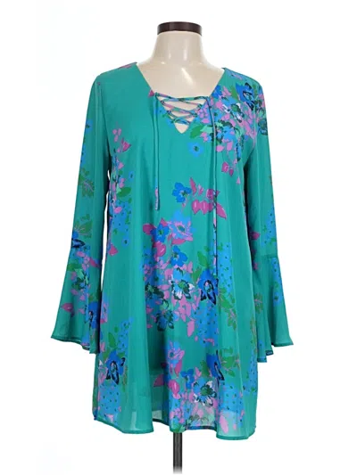 Pre-owned Collective Concepts Casual Dress In Blue