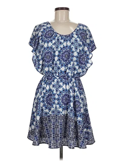 Pre-owned Collective Concepts Casual Dress In Blue
