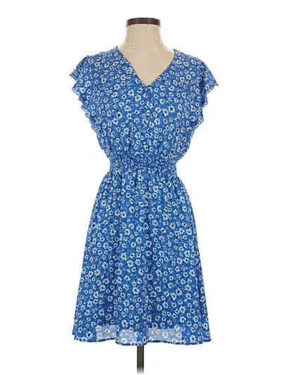 Pre-owned Collective Concepts Casual Dress In Blue