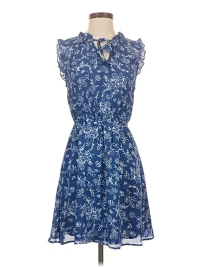 Pre-owned Collective Concepts Casual Dress In Blue