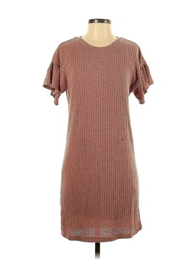 Pre-owned Collective Concepts Casual Dress In Brown