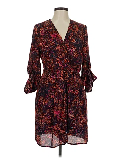 Pre-owned Collective Concepts Casual Dress In Burgundy