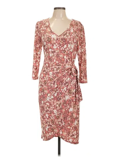 Pre-owned Collective Concepts Casual Dress In Burgundy