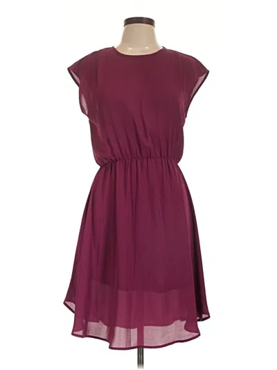Pre-owned Collective Concepts Casual Dress In Burgundy
