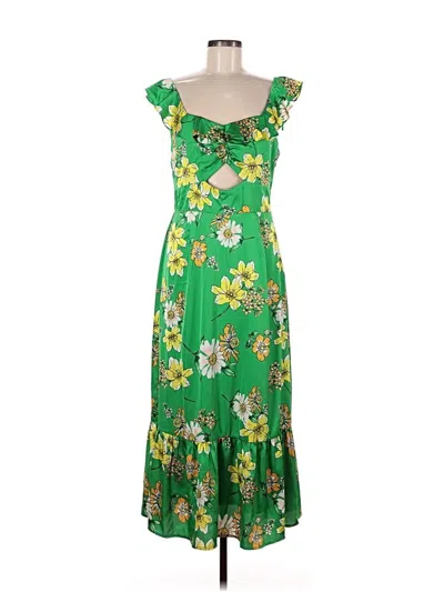 Pre-owned Collective Concepts Casual Dress In Green