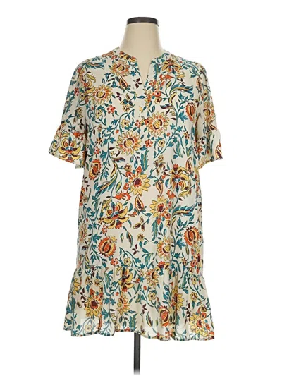 Pre-owned Collective Concepts Casual Dress In Ivory