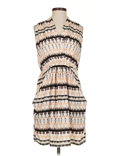 Pre-owned Collective Concepts Casual Dress In Tan