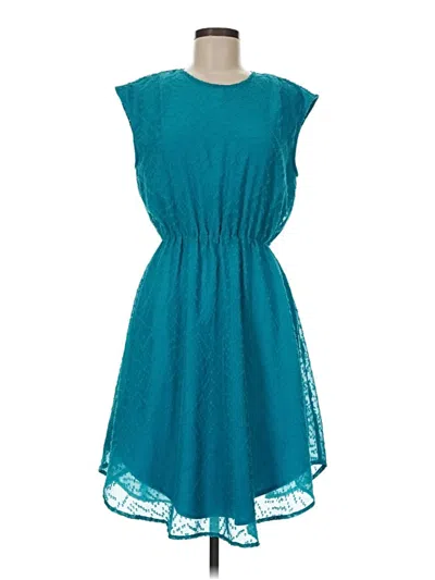 Pre-owned Collective Concepts Casual Dress In Teal