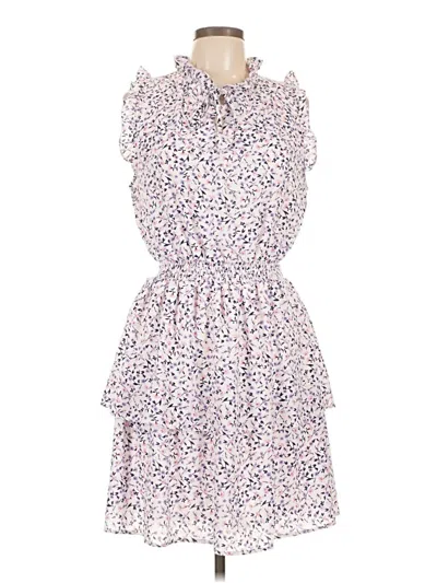 Pre-owned Collective Concepts Casual Dress In White