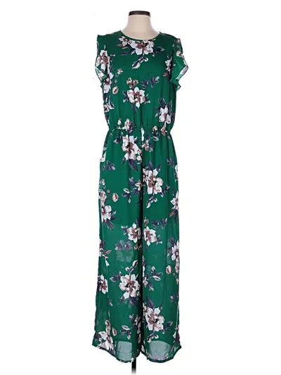 Pre-owned Collective Concepts Jumpsuit In Green