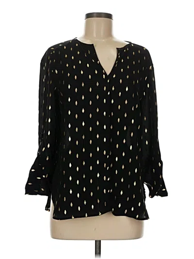 Pre-owned Collective Concepts Long Sleeve Blouse In Black