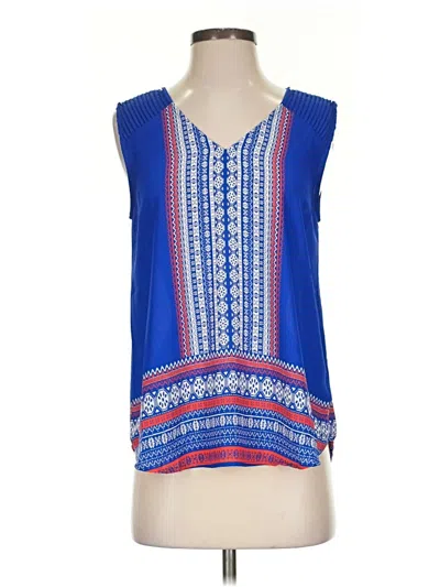 Pre-owned Collective Concepts Sleeveless Blouse In Blue