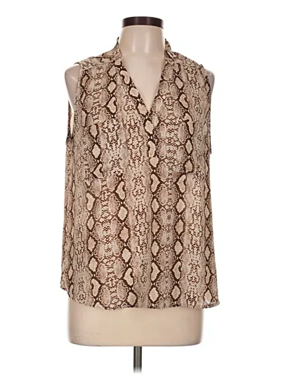 Pre-owned Collective Concepts Sleeveless Blouse In Brown