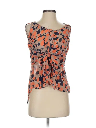 Pre-owned Collective Concepts Sleeveless Blouse In Orange