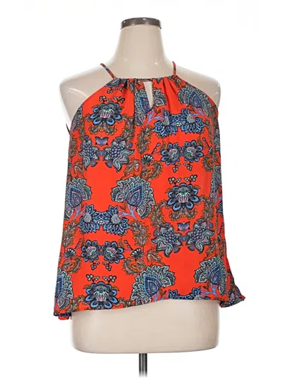 Pre-owned Collective Concepts Sleeveless Blouse In Orange