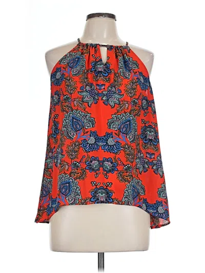 Pre-owned Collective Concepts Sleeveless Blouse In Orange