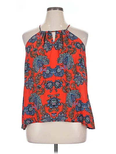 Pre-owned Collective Concepts Sleeveless Blouse In Orange