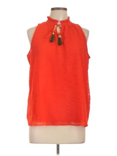 Pre-owned Collective Concepts Sleeveless Blouse In Orange