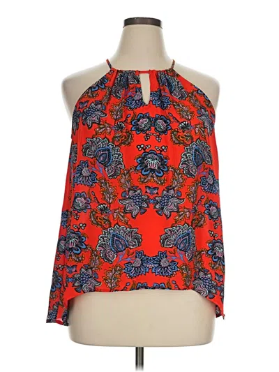 Pre-owned Collective Concepts Sleeveless Blouse In Red