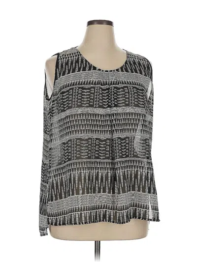 Pre-owned Collective Concepts Sleeveless Blouse In Silver