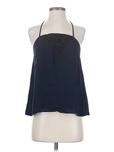 Pre-owned Collective Concepts Tank Top Blue Halter Neckline Tops