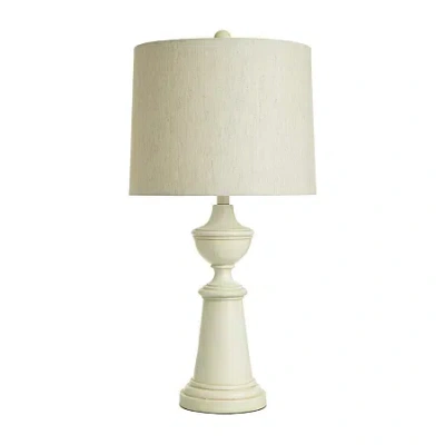 Collective Design By Stylecraft Baluster Style Table Lamp In White