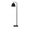 Collective Design By Stylecraft Matte Black Metal Floor Lamp In Black