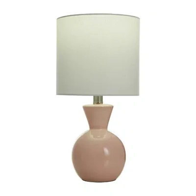 Collective Design By Stylecraft Soft Pink Ceramic Table Lamp