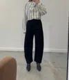 Collective Mid Rise Barrel Jeans In Black