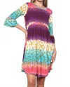 Collective Rack Ombre Leopard Dress In Multicolor In Multi