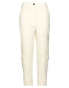 Collectors Club Woman Pants Cream Size 6 Polyester, Viscose, Cotton, Elastane In White