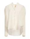 Collectors Club Woman Shirt Ivory Size 8 Viscose, Polyamide In White