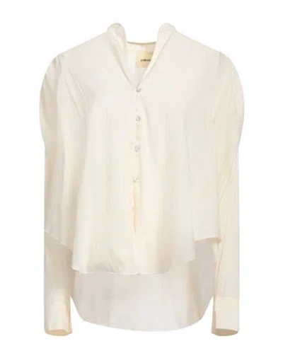 Collectors Club Woman Shirt Ivory Size 8 Viscose, Polyamide In White