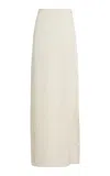 Colleen Allen Boudoir Silk Lace Skirt In White