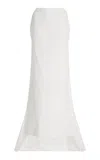 Colleen Allen Bustle Cotton Trail Skirt In White