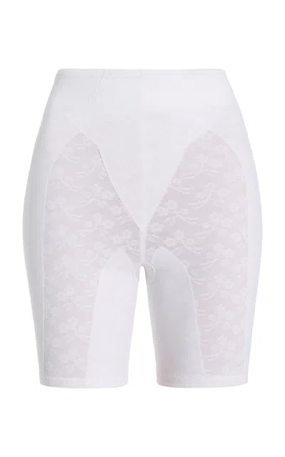 Colleen Allen Contour Lace Shorts In White