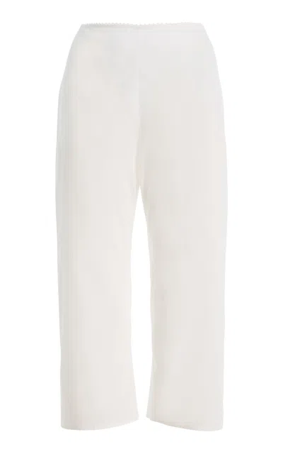 Colleen Allen Cotton Voile Capri In White