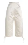 Colleen Allen Duchesse Theatre Silk Pant In White