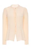 Colleen Allen Exclusive Victorian Silk Top In Pink