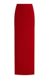 Colleen Allen Fleece Maxi Skirt In Red