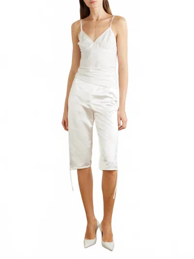 Colleen Allen Floral Vintage Tank Top In White