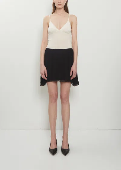 Colleen Allen Jersey Slip Skirt In Black