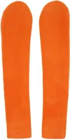 Colleen Allen Ssense Exclusive Orange Fleece Sleeve Arm Warmers In Orange