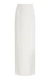 Colleen Allen Silk Slip Maxi Skirt In White