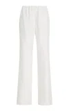 Colleen Allen Silk Slip Pants In White