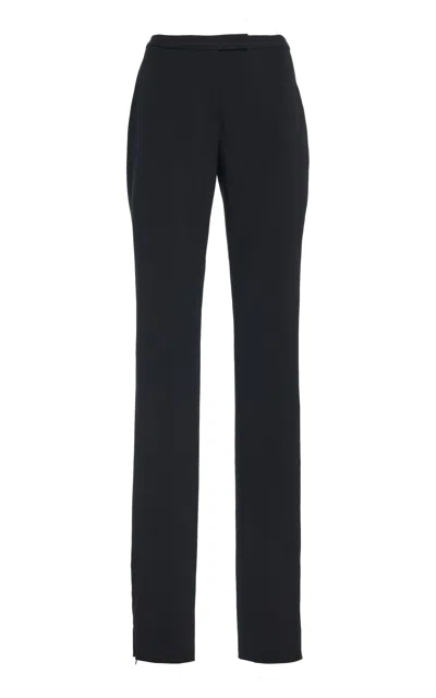 Colleen Allen Skinny Wool Suiting Pants In Black